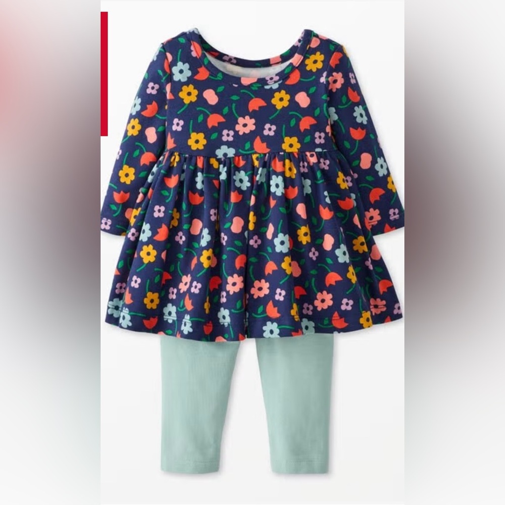 Hanna Andersson skater dress and leggings set